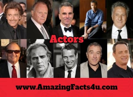 Actors - Amazing Facts 4 u